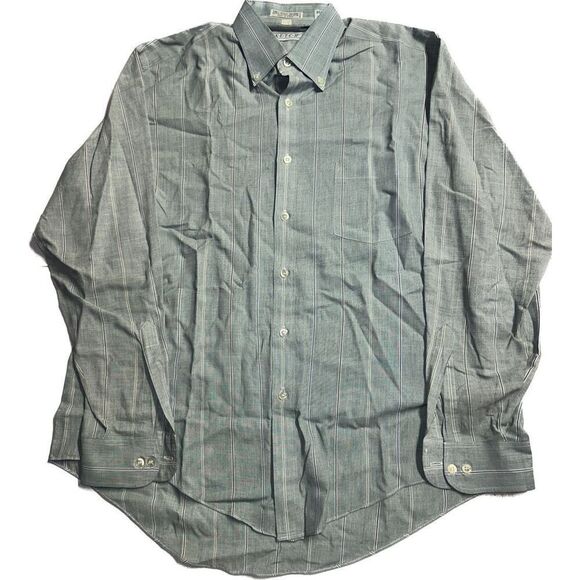 Vintage Ketch Light‎ Blue Dress Shirt Men’s Size L 16 1/2 Neck 34/35 Chest - Picture 1 of 5